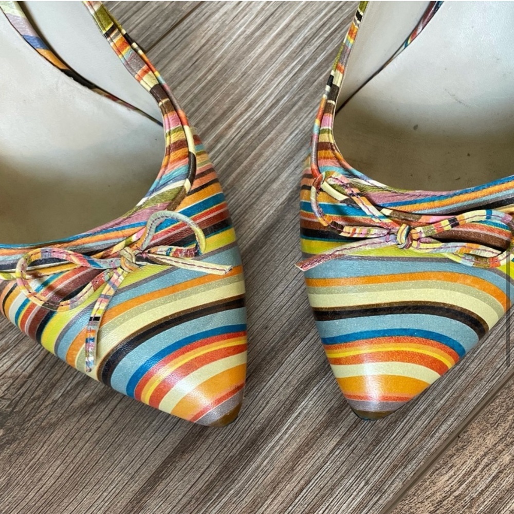 Paul Smith Swirl Striped Vintage Pumps | 41 - Picture 6 of 13